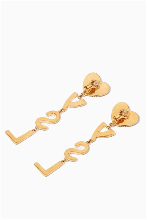 ysl heart earrings|ysl earrings for sale.